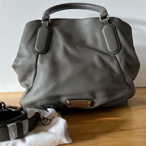 Marc By Marc Jacobs Handbags - Marc Jacobs Electro Q Fran Dark Gray Silver Hardware Hand and shoulder Bag